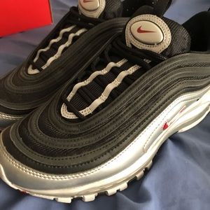 Air max 97 silver and black